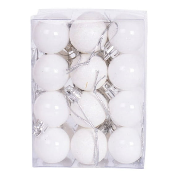 24 pcs Christmas Tree Ornaments Set Mini Shatterproof Holiday Ornaments Balls for Christmas Decorations