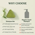 thumbnail image 2 of QunYou Leaf Shampoo Usman Grass Polygonum Multiflorum Herb Hand Shampoo Soap Bar for Hair Care 120g, 2 of 3