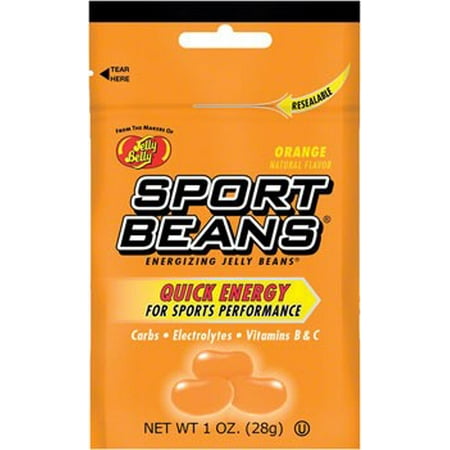 Jelly Belly Sports Beans, Orange, 1 Oz
