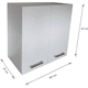 thumbnail image 3 of Alacena  Cocina 2 puertas  Blanca 60x30x60 Doble Base, Nvo Modelo ya se envia Armado., 3 of 5