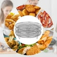 thumbnail image 6 of Air Fryer Racks, 7.87 inch 3 Layer Stackable Dehydrator Racks, Universal Stainless Steel Round Air Fryer Rack Fit Air Fryer, Oven, Pressure Cooker, 6 of 6