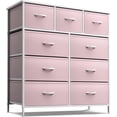 thumbnail image 1 of Mesita de Noche con 9 Cajones, Organizador de Mesita de Noche, Mueble de Tocador para Recámara y Oficina, Color Rosa, 1 of 6