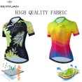 thumbnail image 2 of KEYIYUAN, camiseta de ciclismo de verano para mujer, camisetas de manga corta para ciclismo de montaña, ropa para triatlón, camiseta de ciclismo femenina, 2 of 5