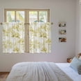 thumbnail image 3 of Watercolor Forest Green Kitchen Curtains 45 Inch Length, Abstract Modern Trees Tiers Curtains for Bathroom Bedroom Cafe, Light Filtering Small Window Treatment Short Tiered Drapes 2 Panels 42"Wx45"L, 3 of 8
