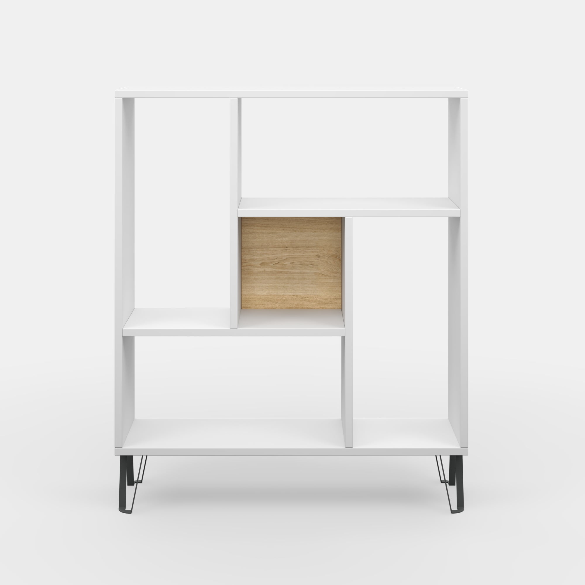 Ada Home Decor Arven 3 Tier Open Shelf Cube Bookcase, White