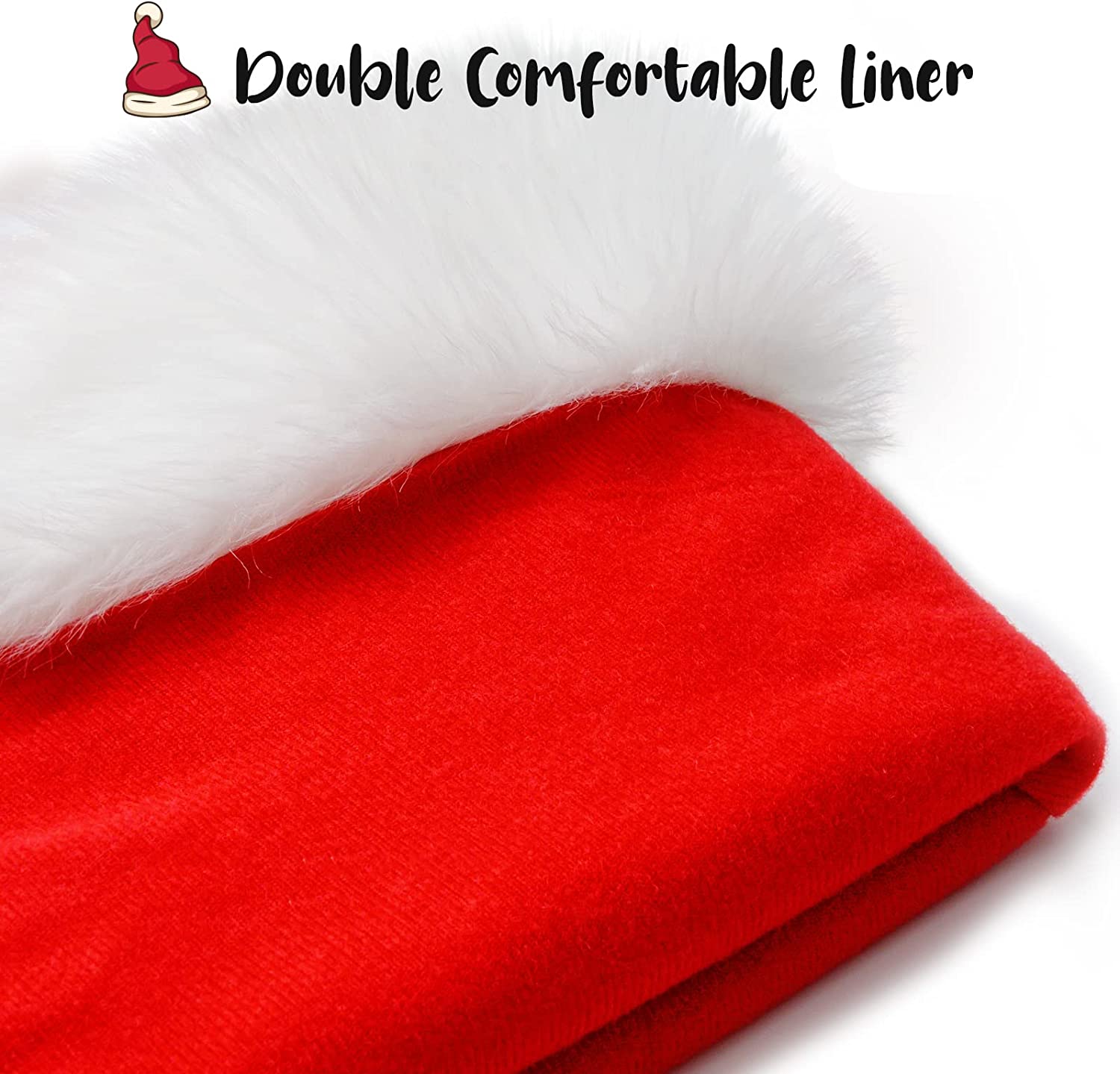 CAREFORM Baby Santa Hat,Baby Christmas Hat,Toddler Santa Claus Hats,Newborn Santa Hat for Baby Girl Boy First Christmas
