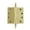 Gold, variant on Grandeur Stehng-Sq-Ar-Hd-4 4 X 4" Plain Bearing Square Corner Mortise Door Hinge - Brass