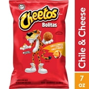 Cheetos Puffs, Bolitas Chile & Cheese, 7 oz Bag, Snack Chips