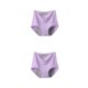 thumbnail image 3 of Minnieouse Ropa interior fisiológica antifugas Seguridad y comodidad Bragas menstruales combinadas de cintura alta púrpura púrpura 2piezas, 3 of 6