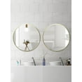 thumbnail image 4 of Cadre de Miroir Rond - Or, 4 of 9
