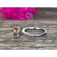 thumbnail image 5 of 6mm Round Champagne Diamond Moissanite 1.5 Carat Engagement Ring Solid 10k Rose Gold Wedding Ring Basket Underneath Halo Gemstone Promise Ring for Bride, 5 of 5
