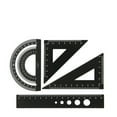 thumbnail image 2 of 4 in 1 Metal Ruler Aluminum Alloy Angle Ruler Protractor Triangle Ruler Multifunctional Measuring Tools Set Square Goniometer ,Woodworking Protractor, 2 of 5