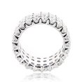 thumbnail image 2 of Luxurman Ladies 14K Round Natural 4.8 Ctw Diamond Eternity Ring (White Gold Size 11), 2 of 3