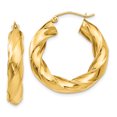 thumbnail image 1 of 14k Polished 5.0mm Twisted Hoop Earrings TC395, 1 of 3