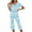 White 03, variant on Pajama Sets for Women 2 Piece Floral Print Soft Cotton Short Sleeve Sleepwear V Neck Top and Capri Pants Pjs Outfits (S, Blue 01)