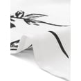 thumbnail image 5 of INSPIRE CHIC Women's High Low Tops 3/4 Sleeve V Neck Floral Asymmetrical Loose Button Down Shirt Dressy Casual Blouse S White, 5 of 5