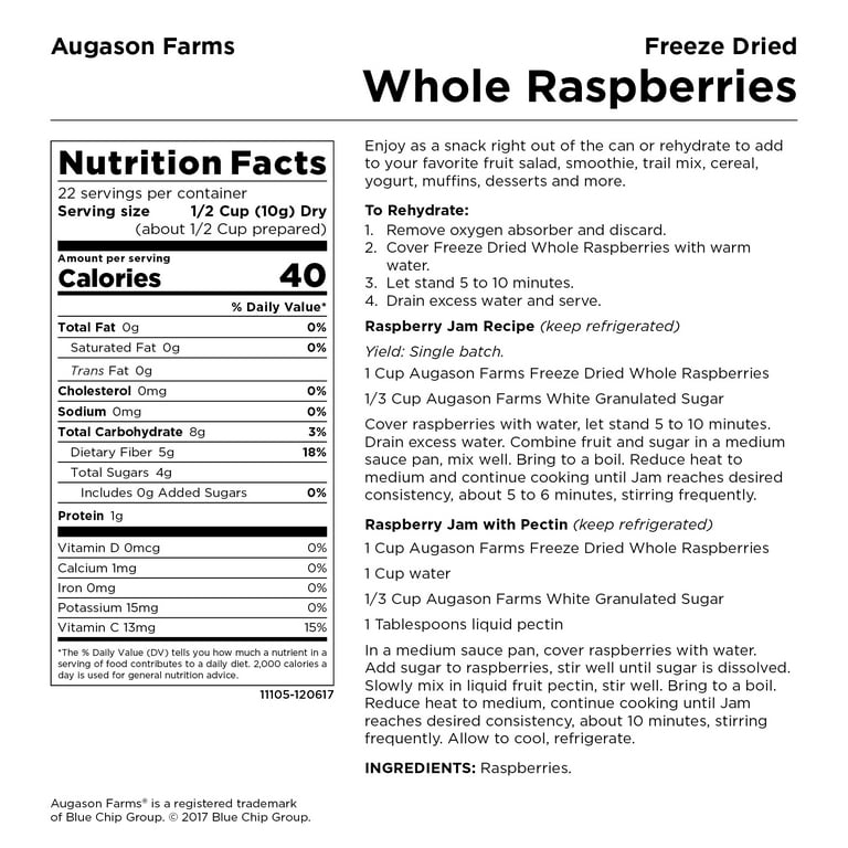 AUGASON FARMS 15.6 oz. Ready Plus Freeze Dried and Dehydrated Fruits  5-90206 - The Home Depot