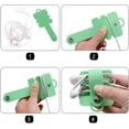 thumbnail image 5 of Organizador de cables para auriculares, 4 unidades, correas para sujetar los auriculares, enrollador de auriculares y enrollador de cables, evita que los cables y los cables USB se enreden, 5 of 5