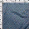 thumbnail image 3 of oneOone Cotton Jersey Blue Fabric Paisley Sewing Fabric By The Yard Printed Diy Clothing Sewing Supplies 58 Inch Wide, 3 of 5