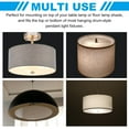 thumbnail image 4 of Uxcell Acrylic Lampshade Diffuser with Center Hole Round Diffuser for Drum Lampshades Light White 17.5 inch, 4 of 7