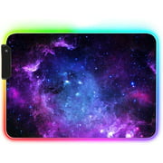 AILRINNI Gaming Mouse Pad RGB - 350x250 mm Large Glowing Led Gaming Mouse Mat, Non-Slip Rubber Base Mousepad for Gaming