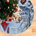 thumbnail image 6 of Ryvnso Christmas Tree Skirt Snowman Christmas Village View Xmas Tree Skirts Ornament Home Decorations 35.4", 6 of 6