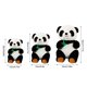 thumbnail image 2 of Juguete de tela suave almohada de dibujos animados lindos animales de peluche Panda presente muñeca 25 cm/35 cm/45 cm JFHHH pequeña, 2 of 5