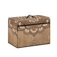 thumbnail image 2 of HELLHERO Vintage Damask Pattern Sewing Machine Cover with Handle Washable Easy Storage Home Accessories, 2 of 8