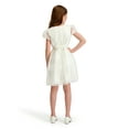 thumbnail image 3 of Kensie Girl Floral Soutache Mesh Short Sleeve Dress, Sizes 4-16, 3 of 3