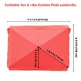 thumbnail image 3 of Yescom 10x6ft Universal Replacement Umbrella Canopy with Tippet Top Cover Patio Beach, 3 of 8