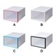 thumbnail image 3 of Moyic Caja de almacenamiento para zapatos de 6 uds., organización de almacenamiento, contenedores para ahorrar espacio, plegable, Almacenamiento y organización del hogar Blanco lechoso Blanco lechoso, 3 of 6