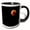 Black/White, variant on 3drose, Super Blood Moon and Lunar Eclipse January 20, 2019., 11oz Two-tone Yellow Mug