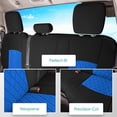 thumbnail image 5 of For Dodge Ram 1500 2009-2018 & Ram 1500 Classic 2019-2025 Quad Cab FH Group Neoprene Custom Fit Car Seat Cover - Blue Rear Seat, 5 of 5