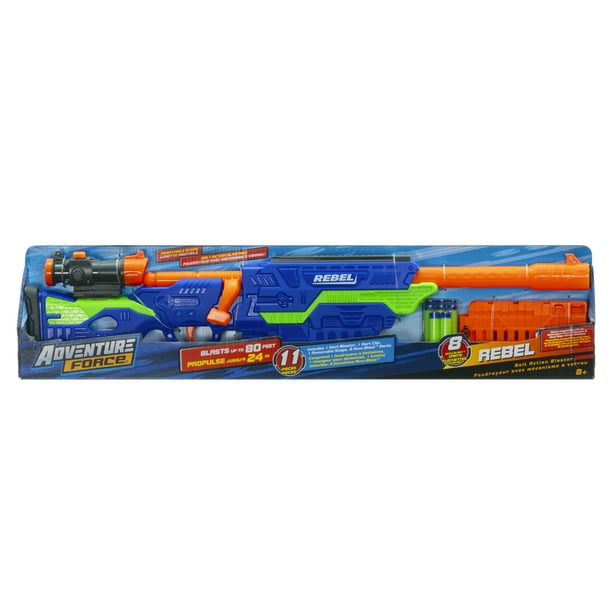 Adventure Force Rebel Foam Dart Blaster Set, Bolt-Action Clip-Fed