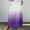 Purple, variant on Sakmal Black Women's Skirts Summer Maxi Elastic Waist Straight Gradient Skirts with Pockets