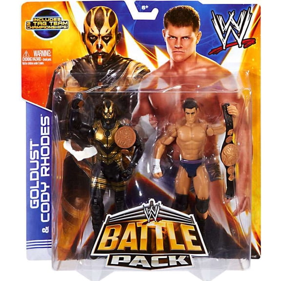 Goldust & Cody Rhodes Action Figure 2-Pack 2 Tag Team Championships