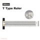thumbnail image 2 of High Precision Woodworking T Ruler, Scribing Ruler Carpentry Marking Tools (300mm), 2 of 5