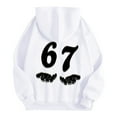 thumbnail image 5 of sususu Hoodies for Men Y2K 67 Print Pullover Hoodie For Retro Graphic Streetwear Casual Soft Comfortable Sweatshirt With Front Pocket,Z02-White,L, 5 of 6
