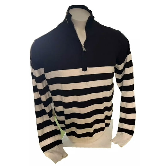Men Turtleneck with Zipper Sweater