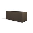 thumbnail image 7 of PolyStone Milan Tall Modern Outdoor/Indoor Rectangular Trough Planter, Lightweight, Heavy Duty, Weather Resistant, Polymer Finish, Commercial and Residential, 46"L x 17"W x 19"H, Chocolate Brown, 7 of 7
