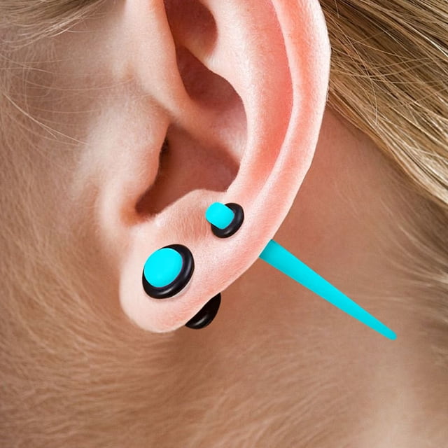 Acrylic Ear Expanders Punk Earrings For Men Women Trendy Gothic Jewelry Statement Piece For All Occasions Hoop Earrings Small Hopped Earrings Bulk Earrings for Women Gild Earrings Cute Earrings for
