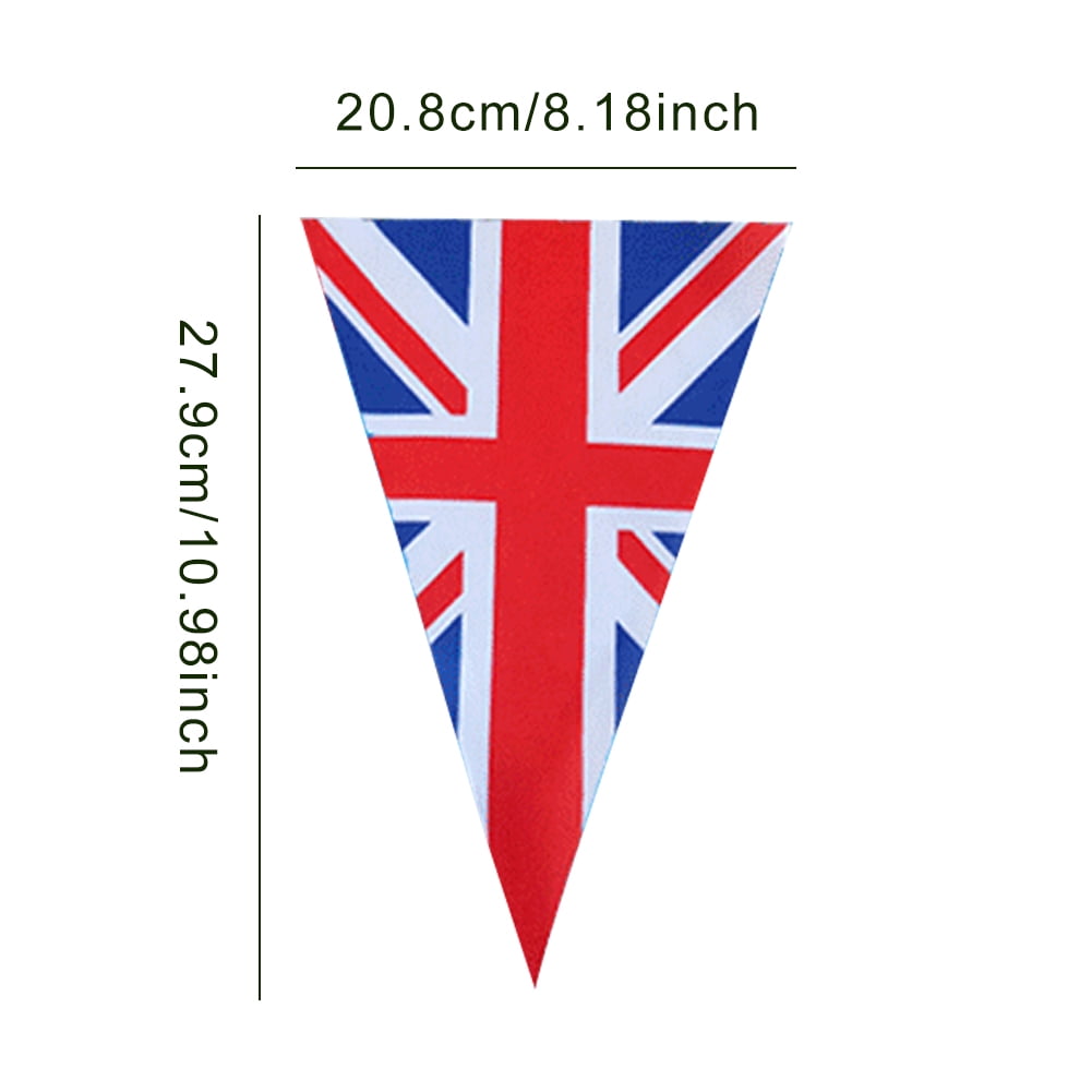 20 Foot LONG ENGLAND BUNTING Sidways Flag English Football Rugby Pub Home Decor 