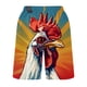 thumbnail image 4 of Mens Pantalones Cortos Atléticos Llama Impresión Especial Gallo, Pantalones Cortos de Playa Casual Pantalones para Hombres, 4 of 5