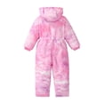 thumbnail image 3 of XXWXYD Big Kids Windproof Ski Suit Tie Dye Star Camouflage Print Hooded Jumpsuit Thermal Winter Warm Romper for Boys Girls, 3 of 8