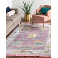 thumbnail image 4 of Unique Loom Paragon Collection Area Rug - Daneker (5' 5" x 8' Rectangle Pink/Ivory), 4 of 9