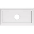 thumbnail image 1 of Ekena Millwork CMP32X16RE-05000 5 in. ID x 11 in. Rectangle Architectural Grade PVC Contemporary Ceiling Medallion, 1 of 4