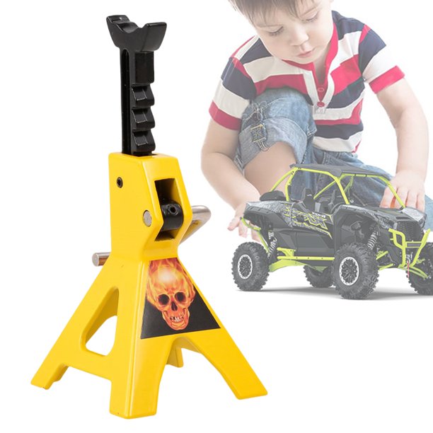Metal Jack Stand 1/10 RC Escala Juguete para Crawler Car () Amarillo