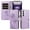 Purple, variant on Flip Phone Case for OPPO Reno12 Pro 5G, Kickstand and 3 Card Slots, Shockproof and Scratch Resistant, Green