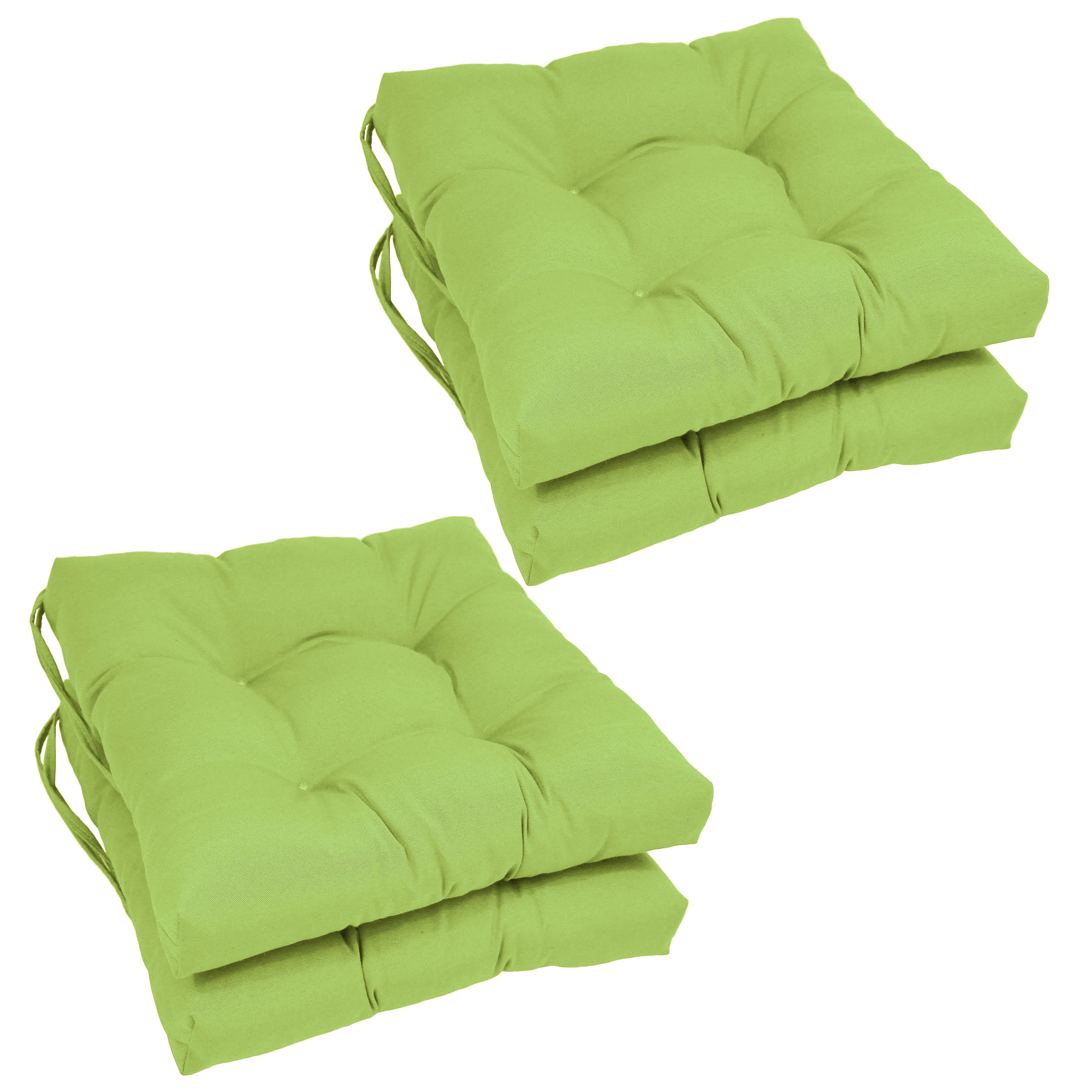 Forest Green Set of 3 Blazing Needles Twill Settee Group Cushions