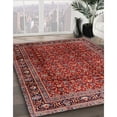 thumbnail image 3 of Ahgly Company Machine Washable Indoor Square Traditional Orange Salmon Pink Area Rugs, 4' Square, 3 of 7